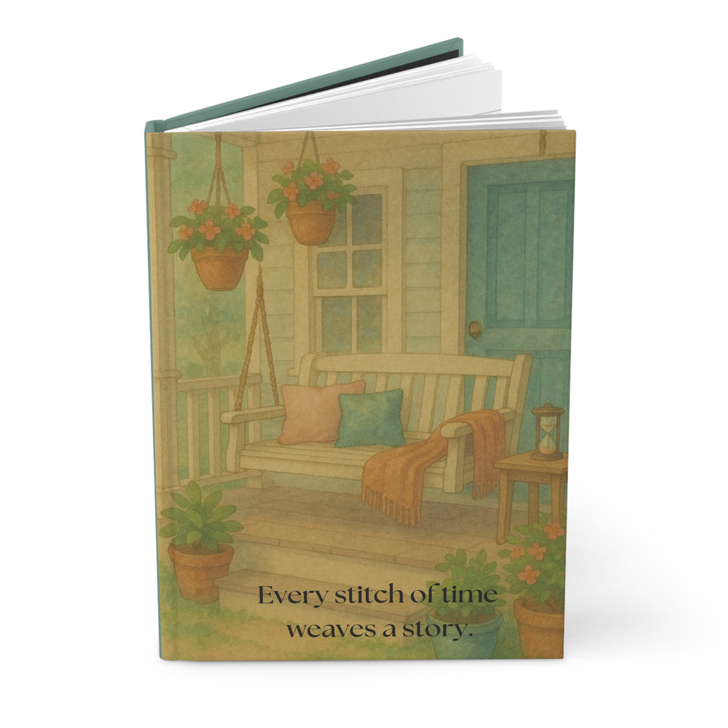 “Porchlight Stories Journal” – Whimsical Cozy Porch Notebook for Journaling, Sketching & Mindful Reflections