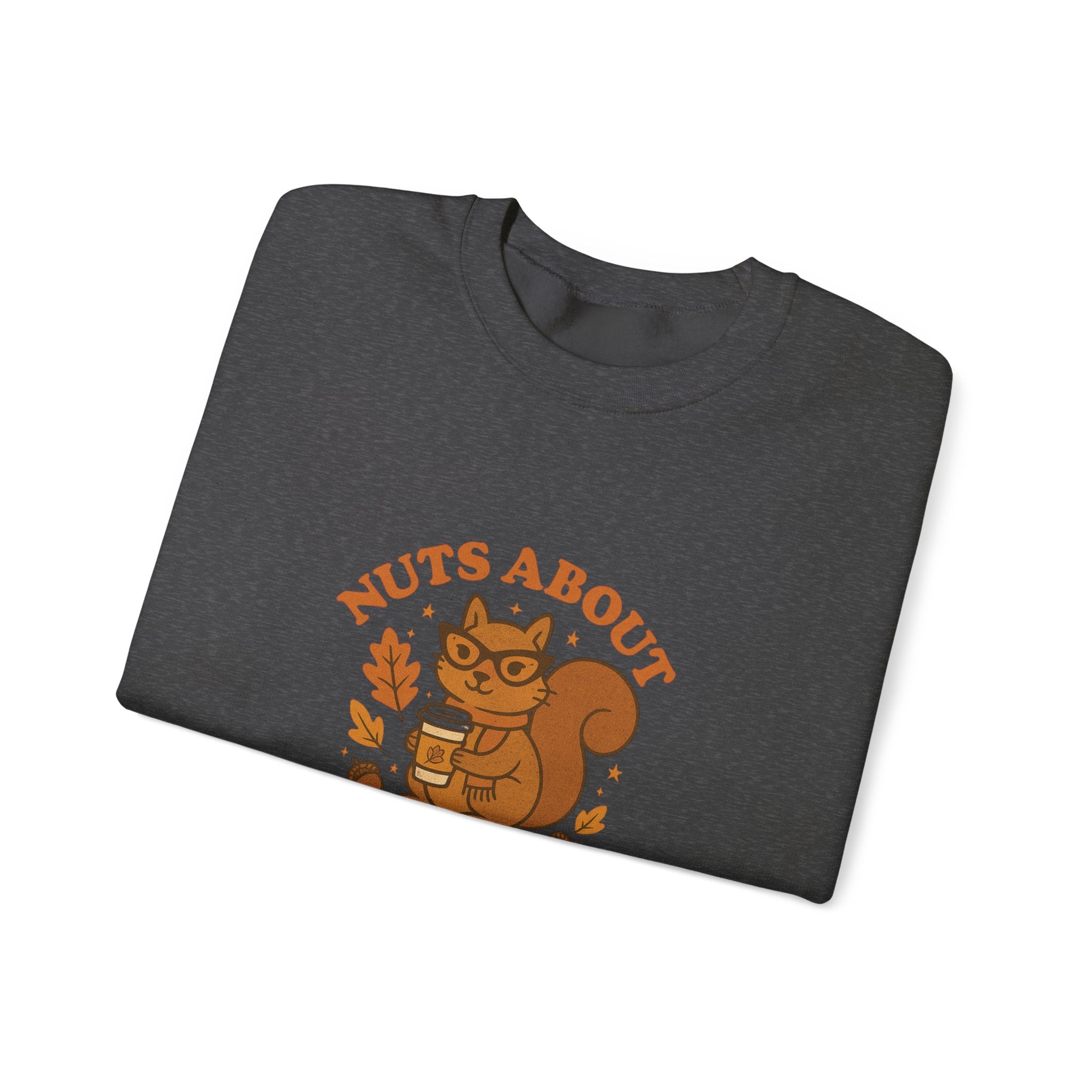 Funny Fall Squirrel Crewneck Sweatshirt - Nuts About Fall