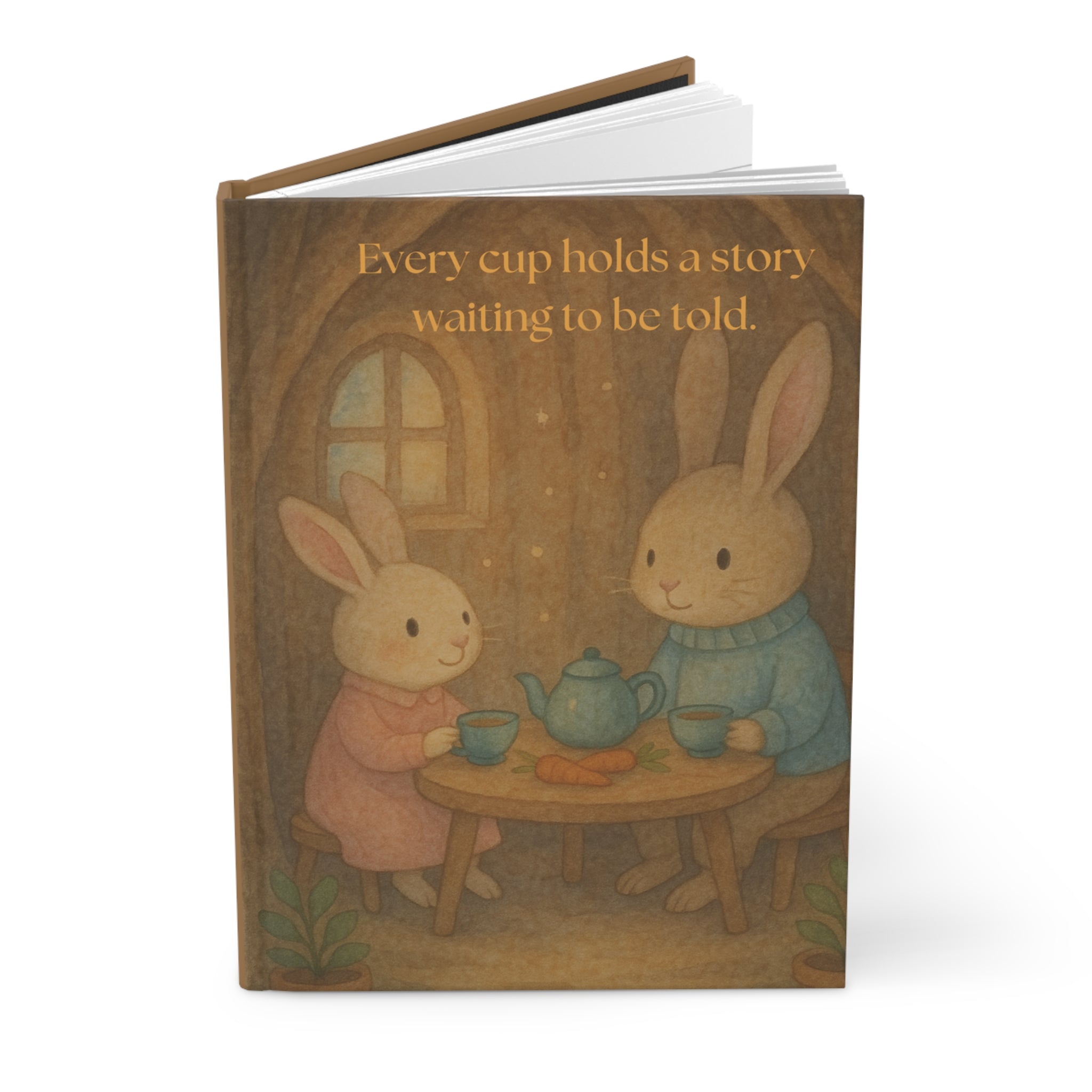 “Tea-Time Tales Journal” – Whimsical Bunny Storybook Notebook for Writing, Sketching & Daily Reflections