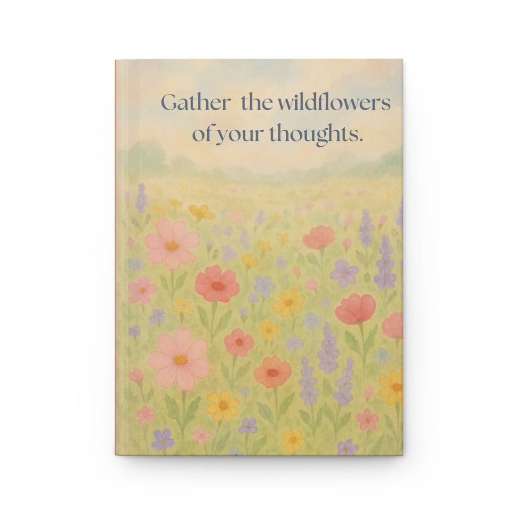 “Meadow Mornings Journal” – Whimsical Wildflower Notebook for Journaling, Sketching & Creative Reflections
