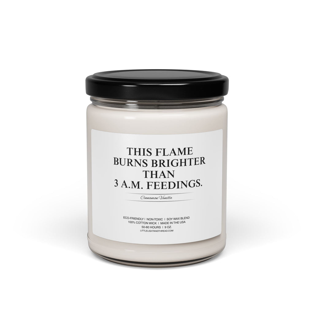 New Baby Candle - This Flame Burns Brighter Than 3 A.M. Feedings – New Parents | Baby Showers | Relaxation Gifts