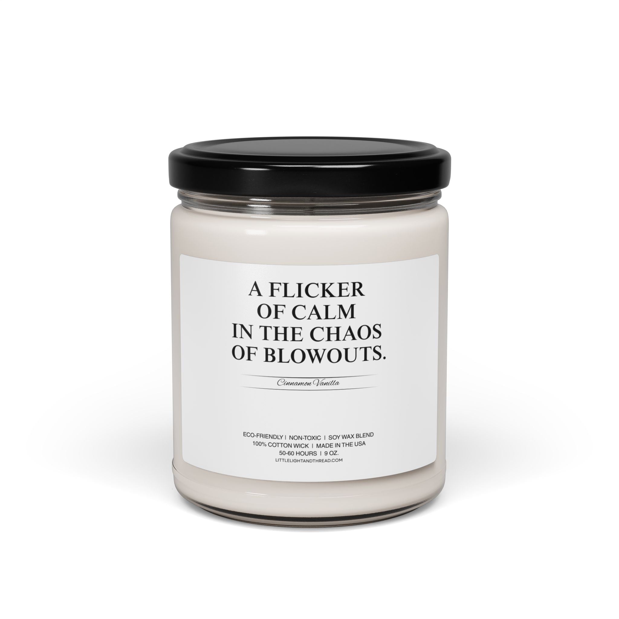 New Parents Gift Candle - A Flicker of Calm in the Chaos of Blowouts | Baby Shower Gift | Stress Relief Gift | Friend Gift | Cozy Home Decor | New Parents