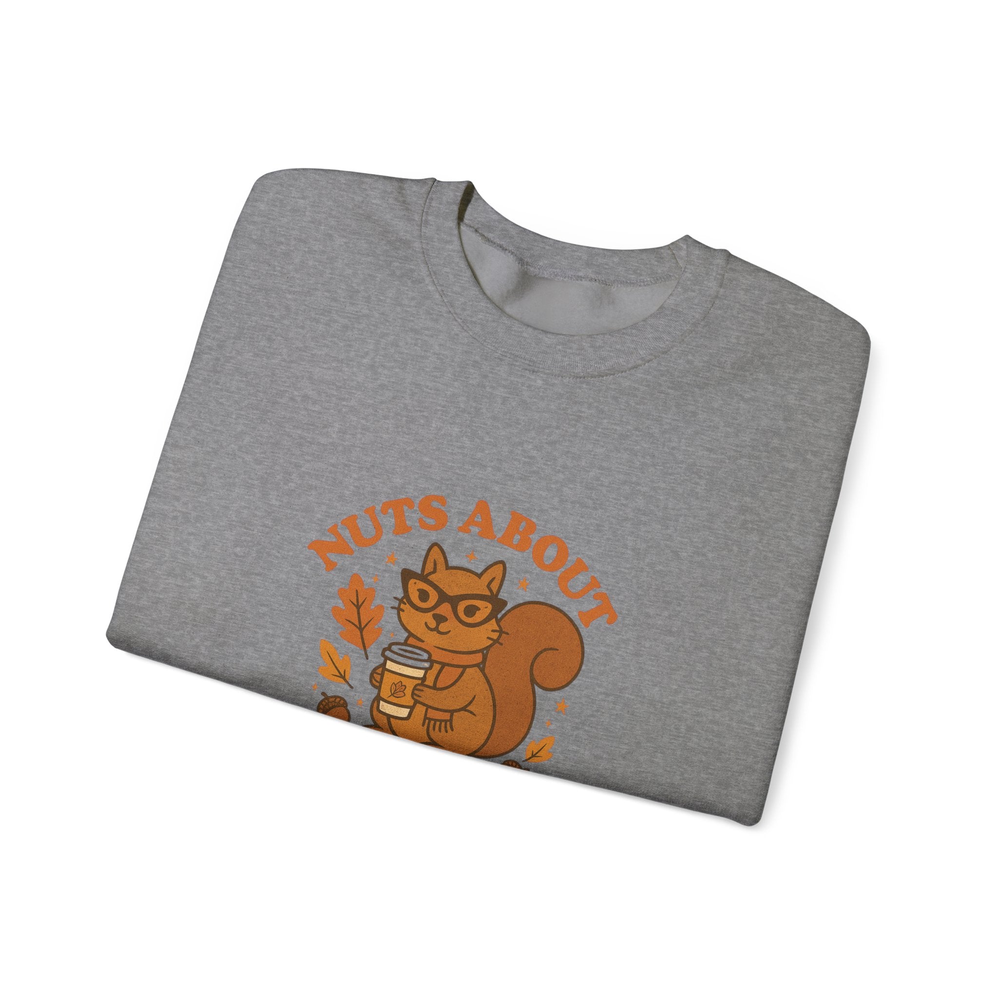 Funny Fall Squirrel Crewneck Sweatshirt - Nuts About Fall