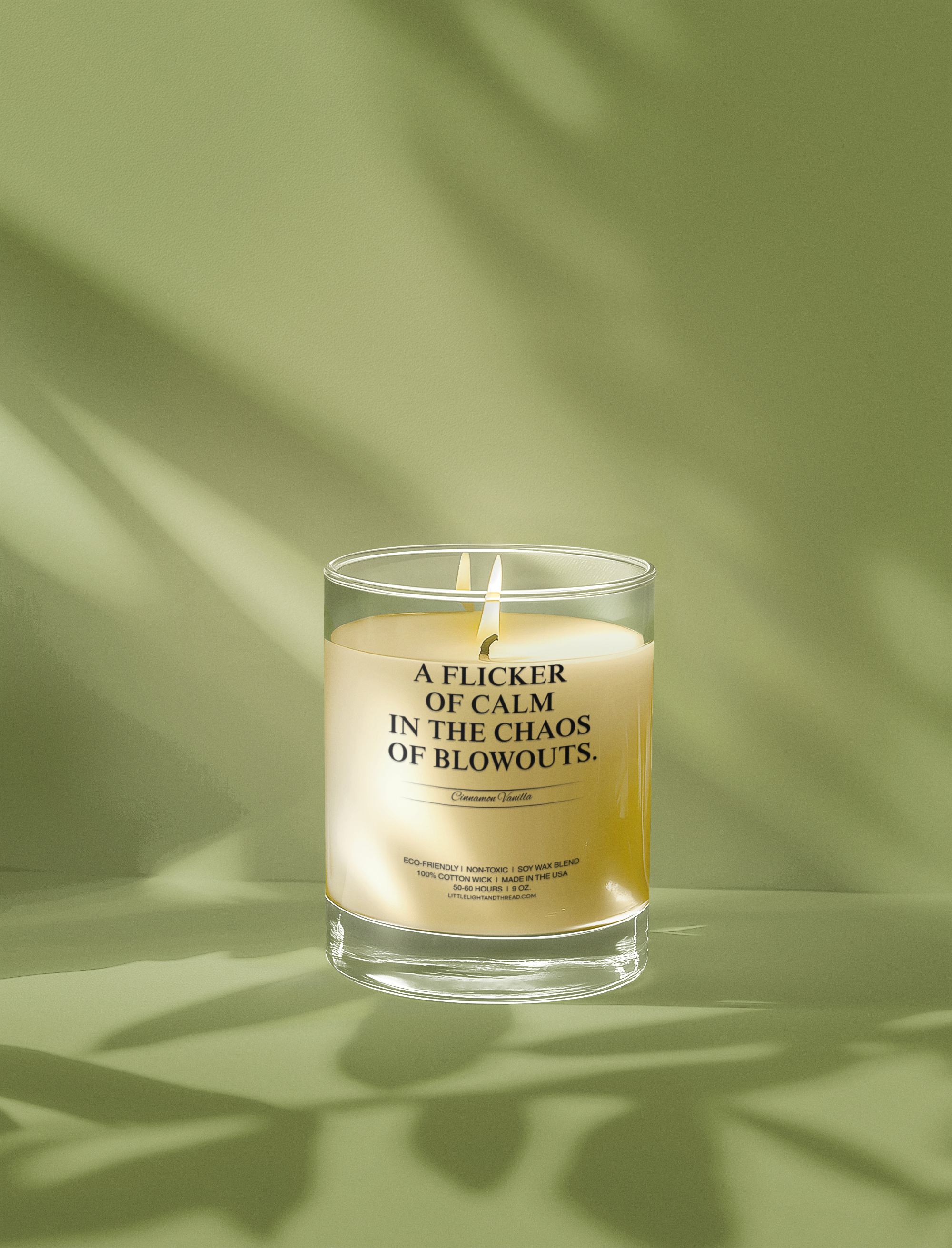 New Parents Gift Candle - A Flicker of Calm in the Chaos of Blowouts | Baby Shower Gift | Stress Relief Gift | Friend Gift | Cozy Home Decor | New Parents