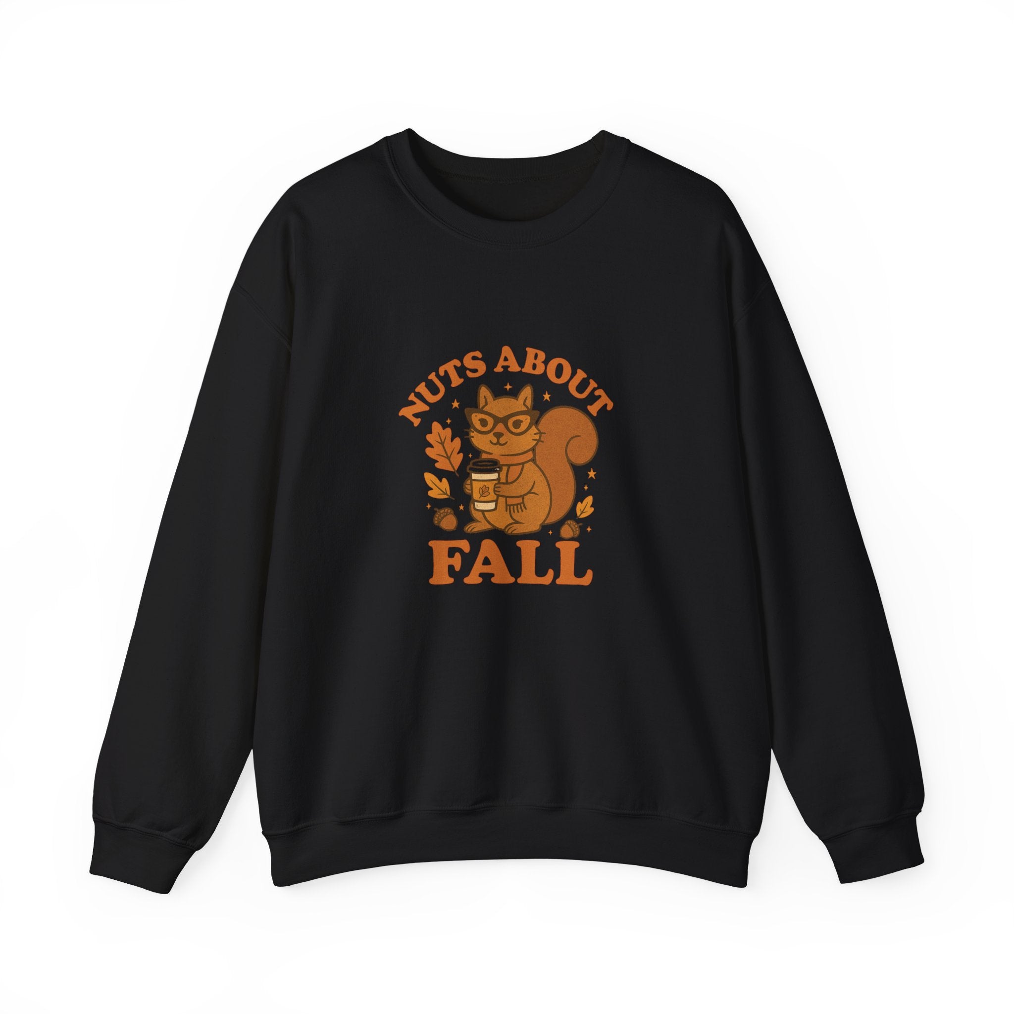 Funny Fall Squirrel Crewneck Sweatshirt - Nuts About Fall