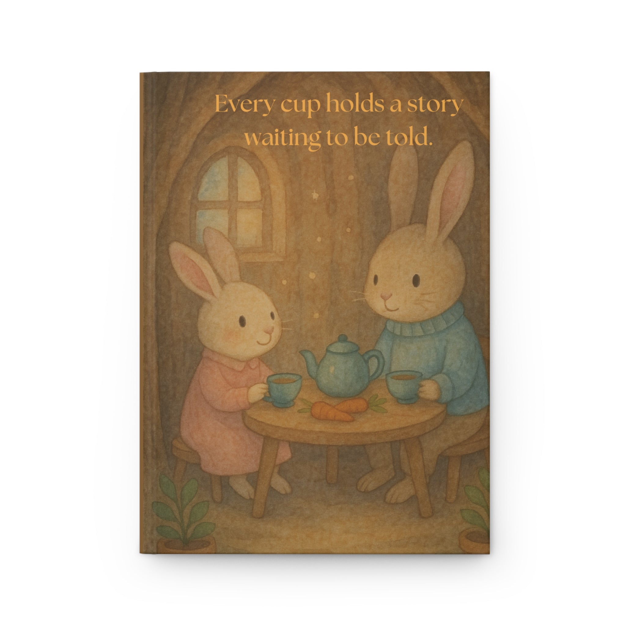 “Tea-Time Tales Journal” – Whimsical Bunny Storybook Notebook for Writing, Sketching & Daily Reflections