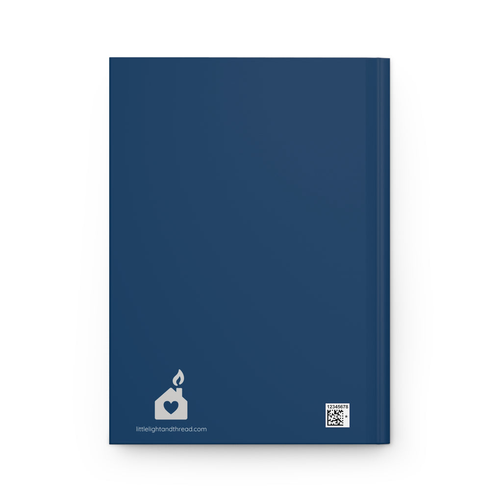 Hardcover Journal Matte - &quot;Let Your Words Glow Like Lantern Light&quot; Letters &amp; Lantern Journal