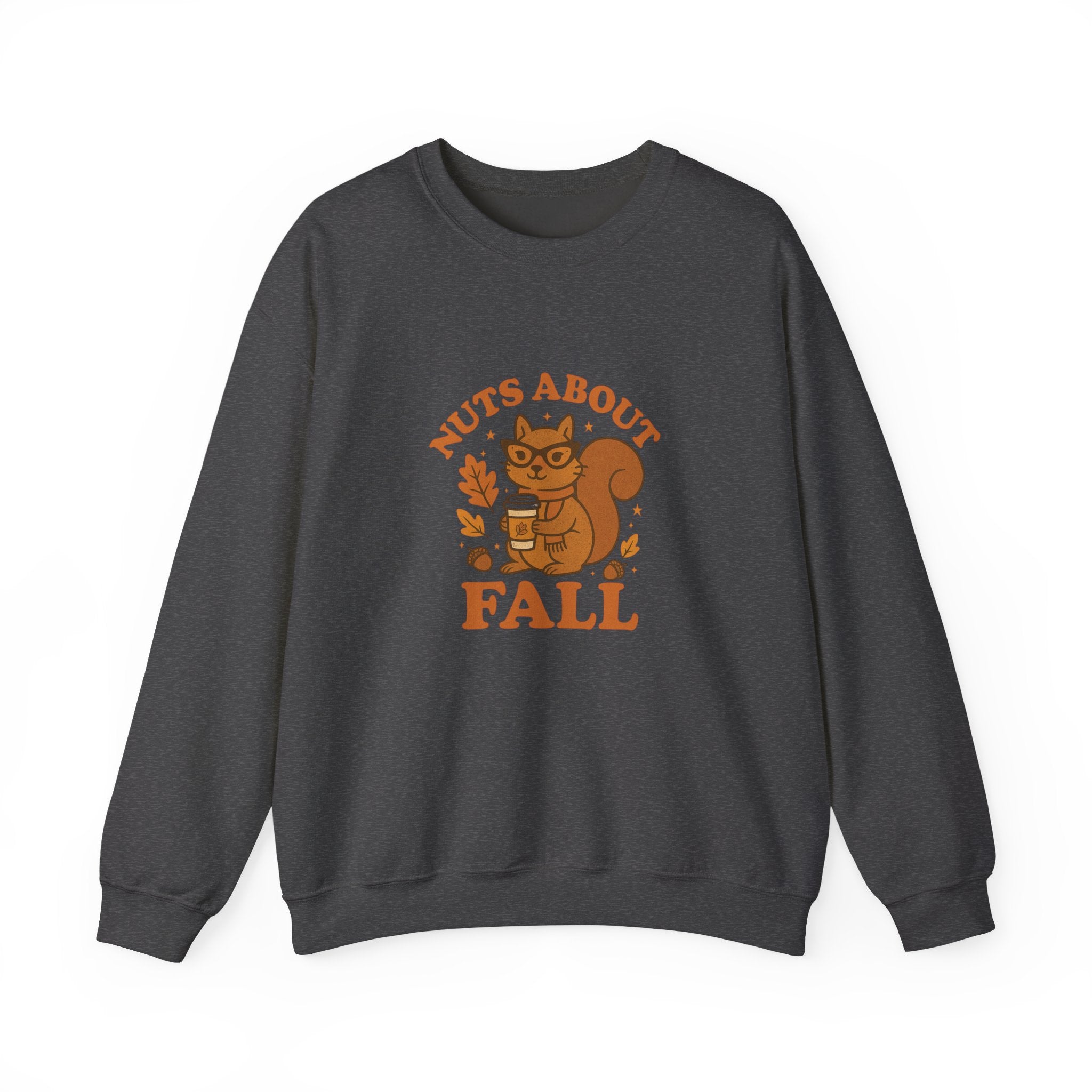 Funny Fall Squirrel Crewneck Sweatshirt - Nuts About Fall