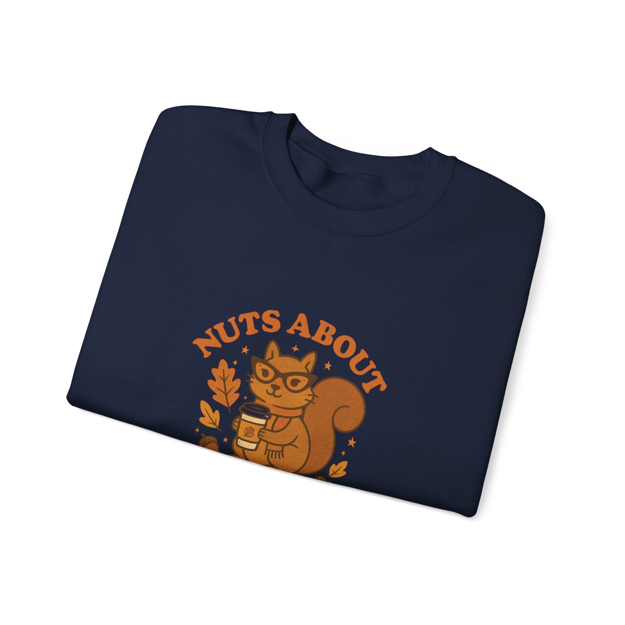 Funny Fall Squirrel Crewneck Sweatshirt - Nuts About Fall