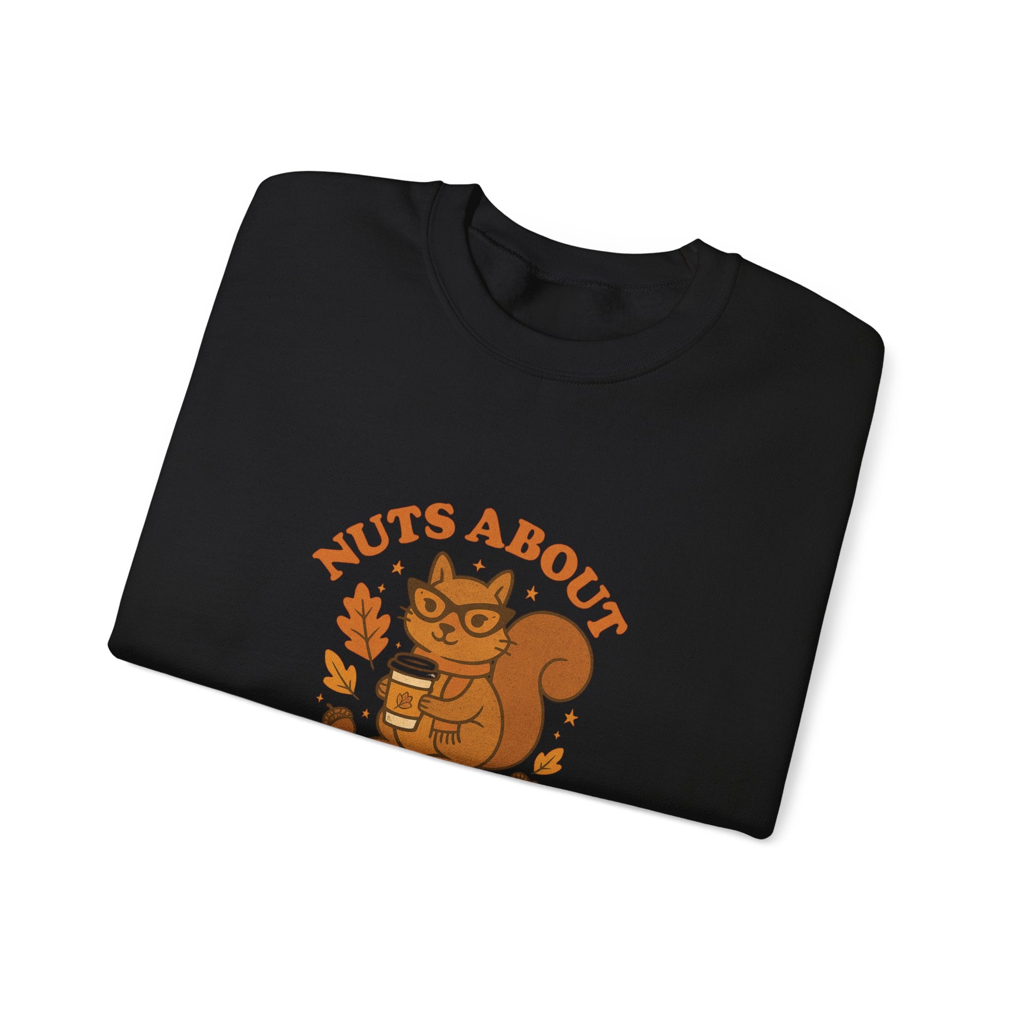 Funny Fall Squirrel Crewneck Sweatshirt - Nuts About Fall